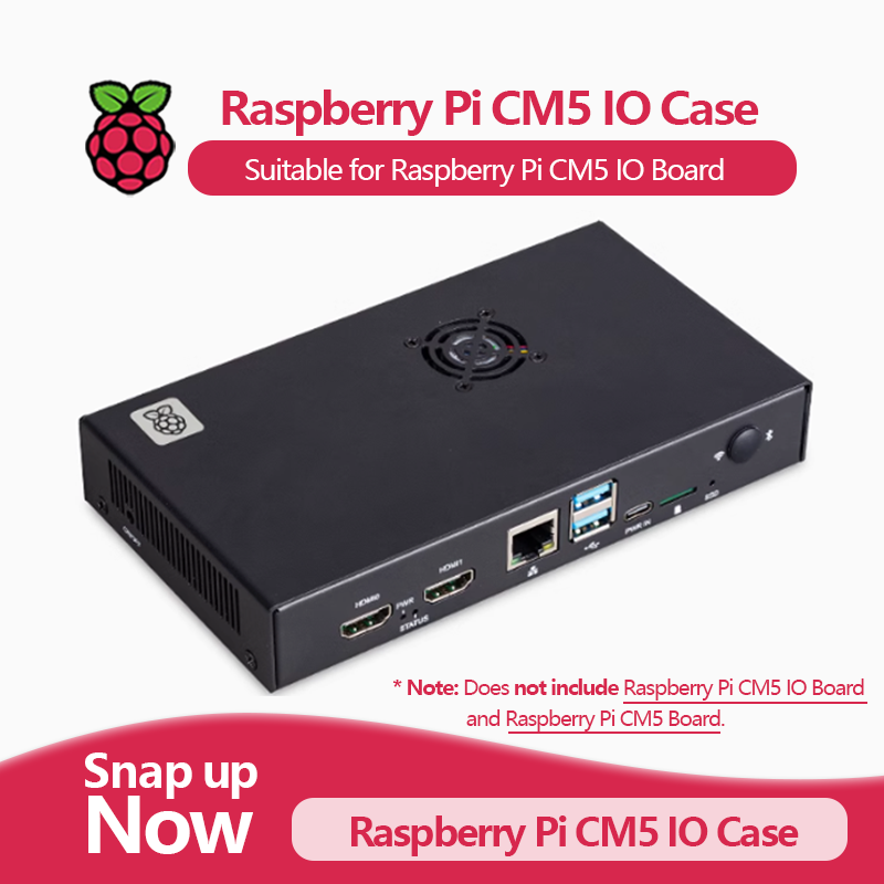 Pi 5 Case - Boîtier IO officiel pour Raspberry Pi