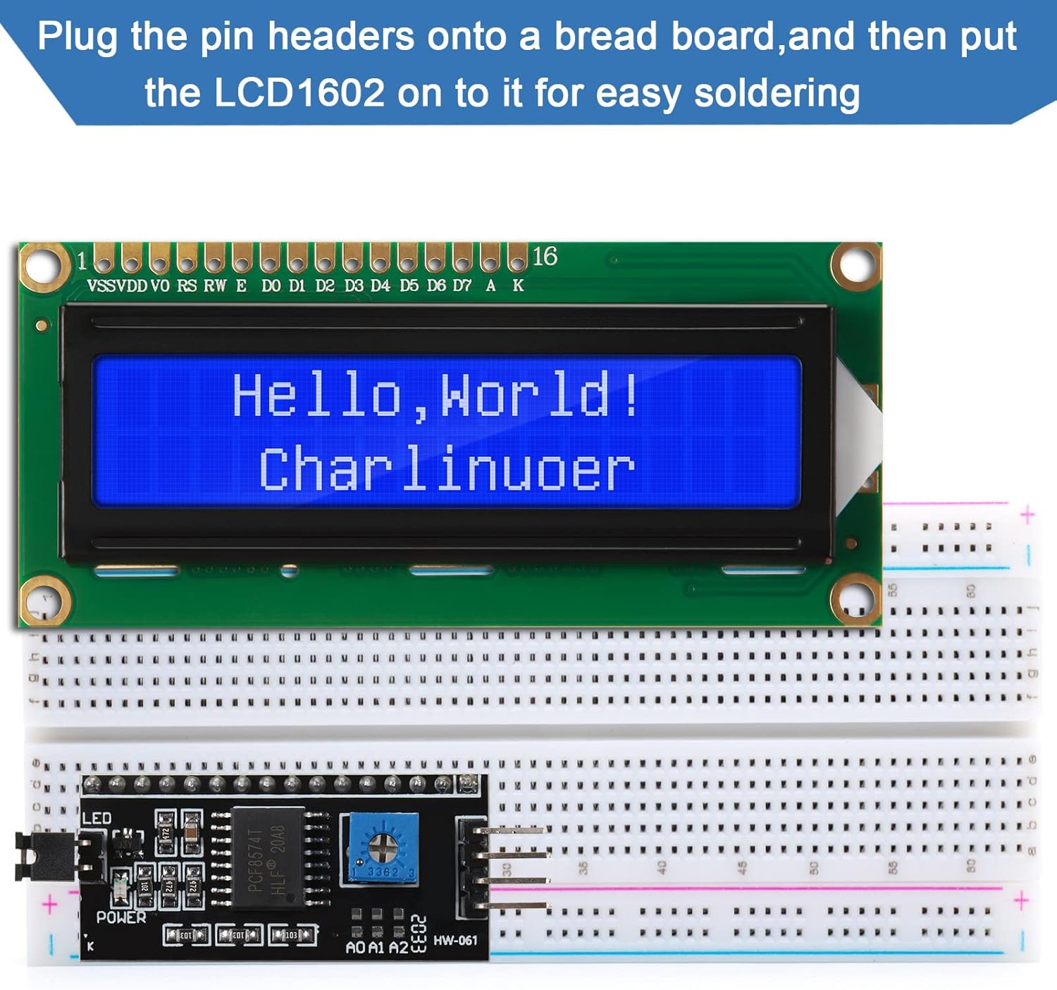 Pi Display - 1 ensemble de module LCD 1602
