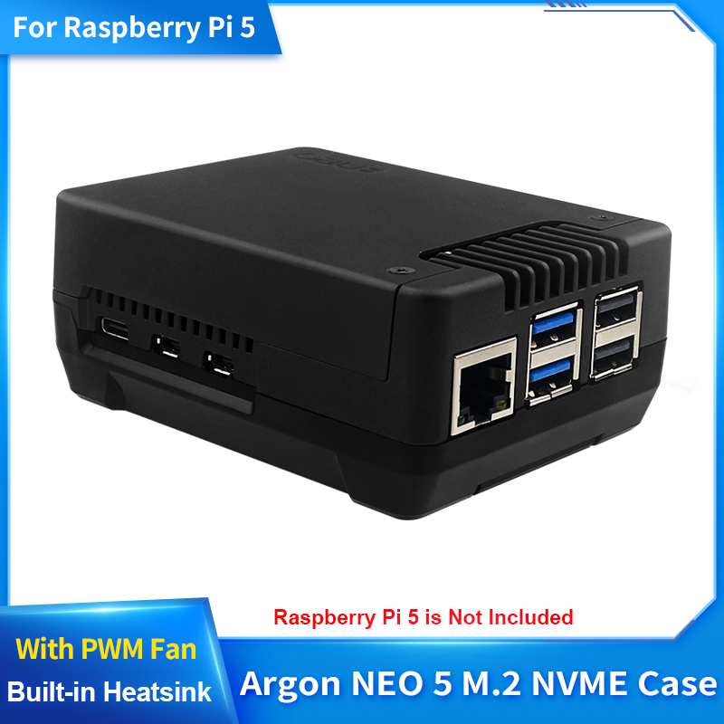 Pi Power Supply - Boîtier PCIE Argon NEO 5 M.2
