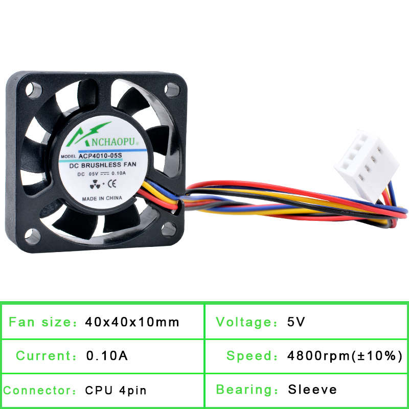 ANCHAOPU 4 cm 40mm ventilateur - Pi 4 Case avis et prix