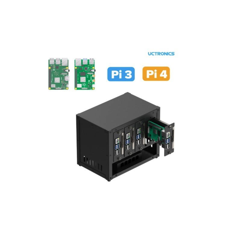 Boîtier de cluster Raspberry P - Pi 4 Case avis et prix