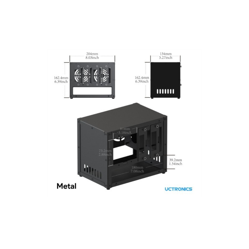 Boîtier de cluster Raspberry P - Pi 4 Case avis et prix